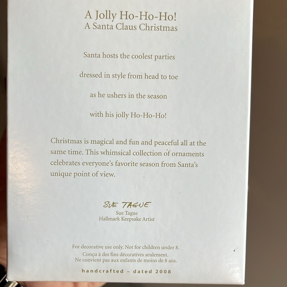 NEW Hallmark keepsake A jolly Ho-Ho-Ho a Santa Claus Christmas 2008 ornament - Picture 5 of 6